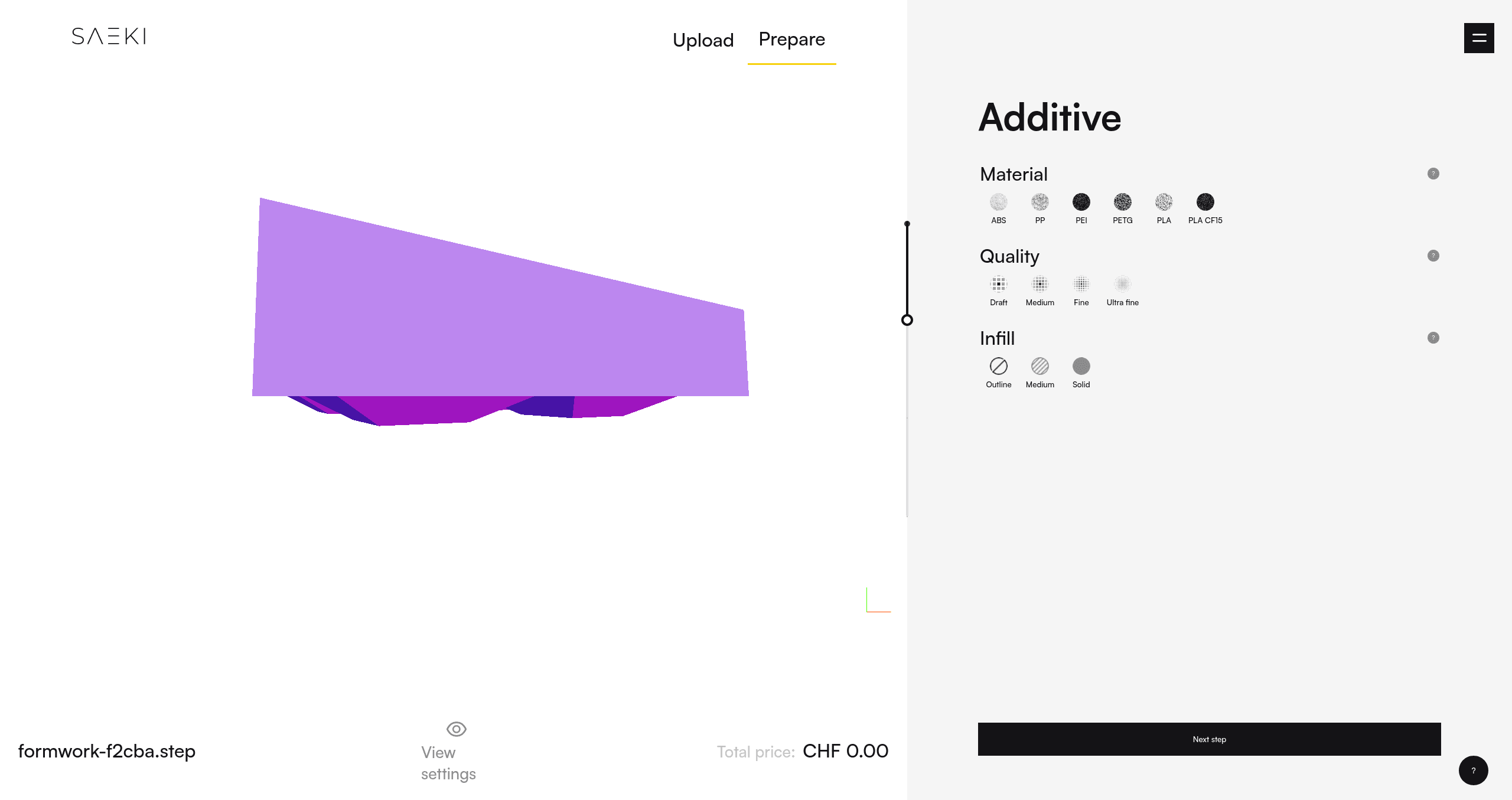 Prepare Model Step 1
