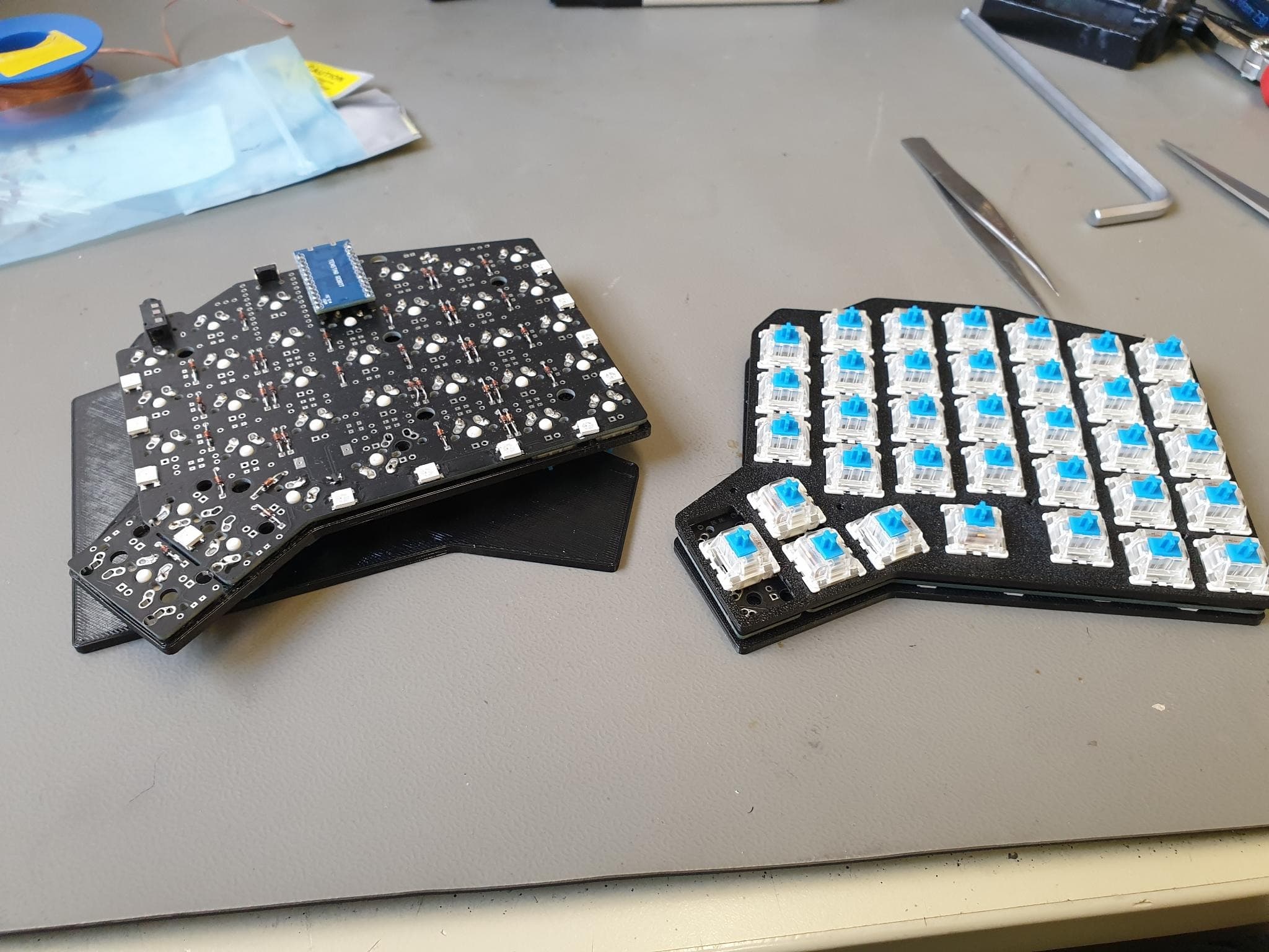 Install and Solder Switches