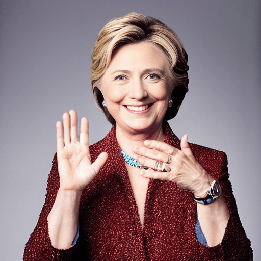 Hillary Clinton Waving
